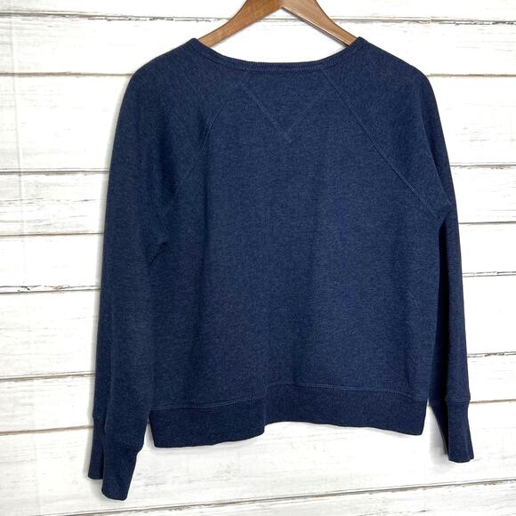 Tommy Hilfiger Sweatshirt Crew Neck Blue Size Large - Picture 2 of 8